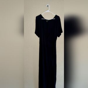 Elegant Black Wrap Dress